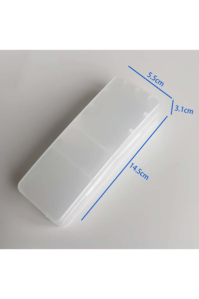 Choice White Men Universal Shaver Storage Box Handle Box Full Transparent Plastic Case Razor Boxs Eco-Frien