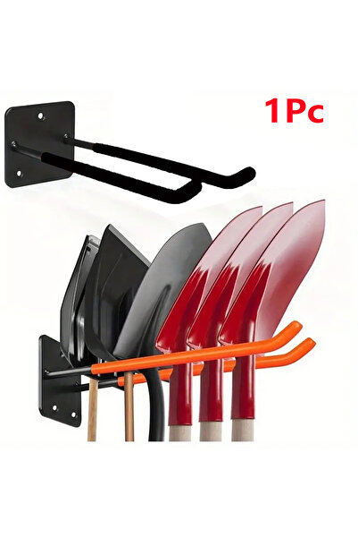 Choice خطاف تخزين أسود - قطعة واحدة، لأدوات البستنة، خطافات جدارية، تنظيم وتخ...