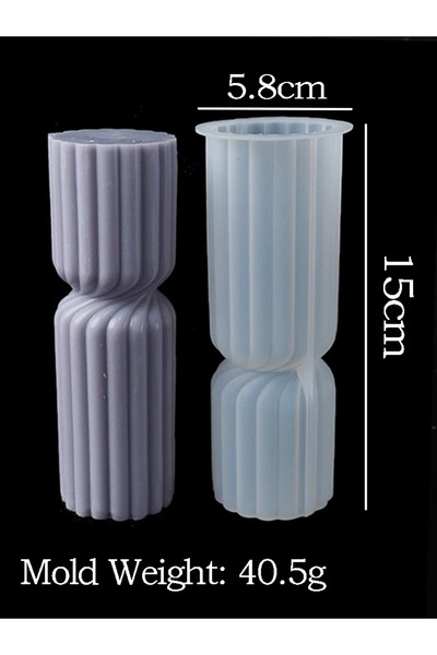 Choice قالب سيليكون أسطواني للشموع على الطراز الشمالي 02، شموع عطرية، صناعة الصابون، حرف يدوية من الجبس والراتنج
