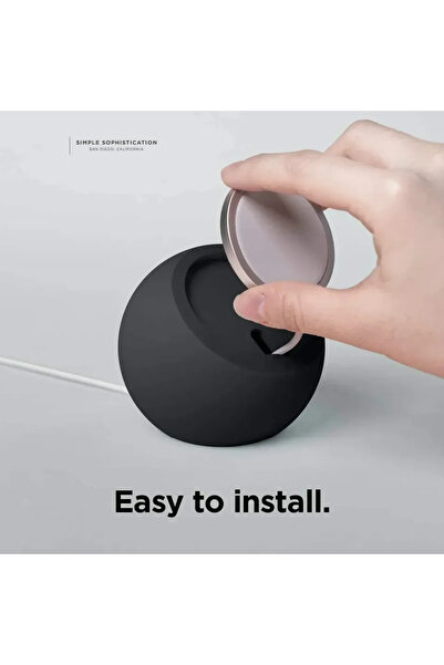 Choice black Magnetic Wireless Charging Desk Ball Shape Silicone Holder Stand...