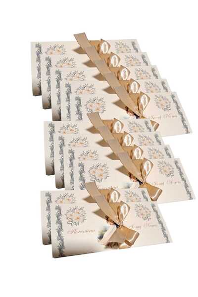 Aela.alc Set of 50 wedding invitations made of cardboard