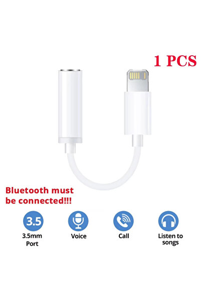 Choice 1 قطعة أبيض NNBILI لمحول سماعة الرأس للإضاءة لجهاز IPhone 11 12 13 14 ...