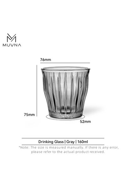 Choice Gray 160ml MUVNA Glass Coffee Cup 100ml 160ml 220ml 320ml Espresso Cups Coffee Accessories Anti-Scal