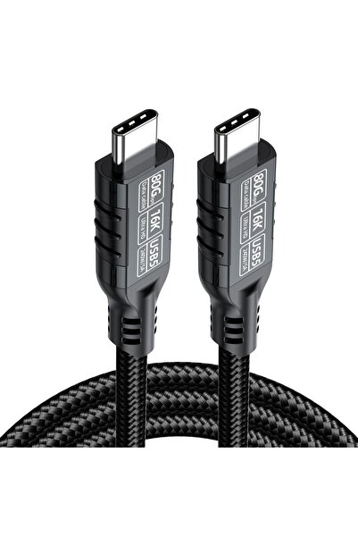 Choice 0.2m Black Hannord 80Gbps Thunderbolt 5/4 USB 5 Cable 240W 8K@60Hz Type C Fast Charging USB C to C D