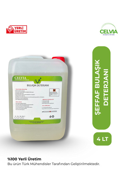 CELVIA Temizlik Elde Bulaşık Deterjanı Şeffaf & Renksiz, Kokusuz elde yıkama ...