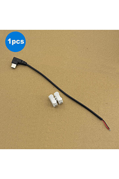 Choice 1 قطعة من كابل طاقة مفتوح الطرف بزاوية 90 درجة من نوع USB C ثنائي السن...