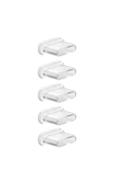 Choice Clear-5X Silicone Type C Charging Port Protector - Anti-Dust Plug Stop...
