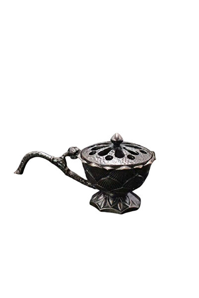 Choice حامل بخور اللوتس المحمول من نحاس-م، حامل بخور مجوف من سبائك عتيق مع حا...