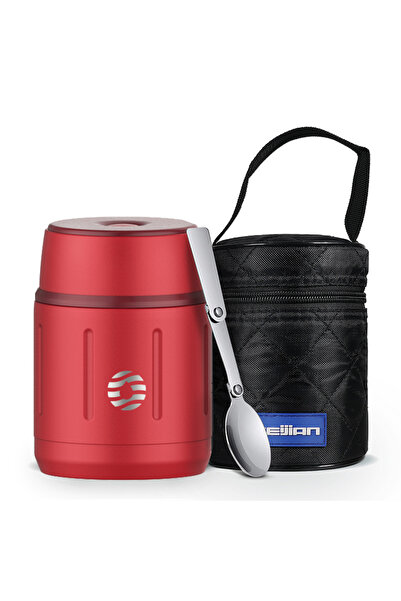 Choice 500ml Red-2 FEIJIAN 500ml Food Thermos, 316 Stainless Steel Vacuum Insulated Food Jar With Spoon Ki