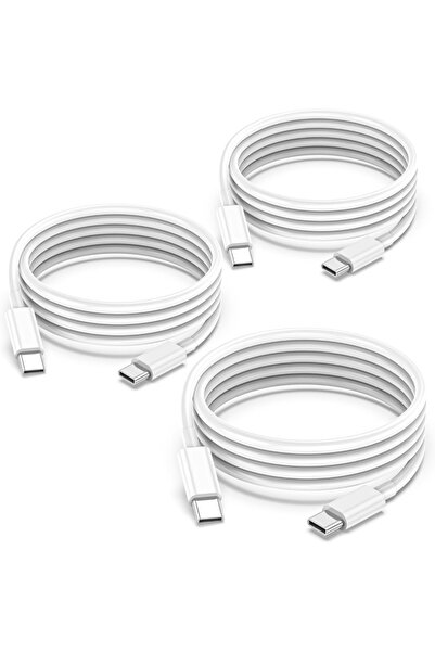 Choice 1.65 قدم - 0.5 متر، 3 عبوات من كابلات MIZIQIER USB C إلى USB C، كابل ش...