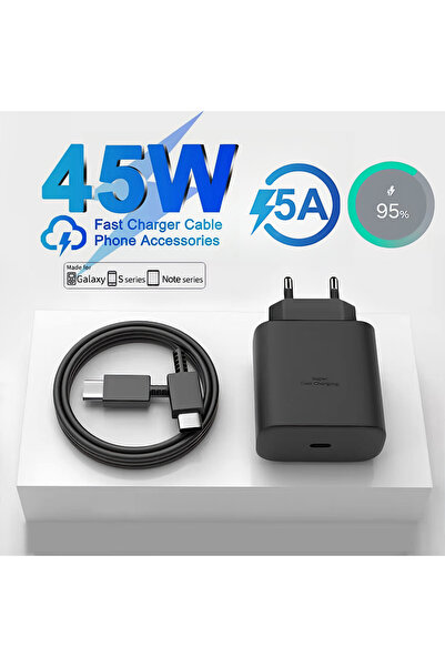 Choice قابس الاتحاد الأوروبي - كابل 2 متر 45 واط 5 أمبير شاحن فائق السرعة لها...