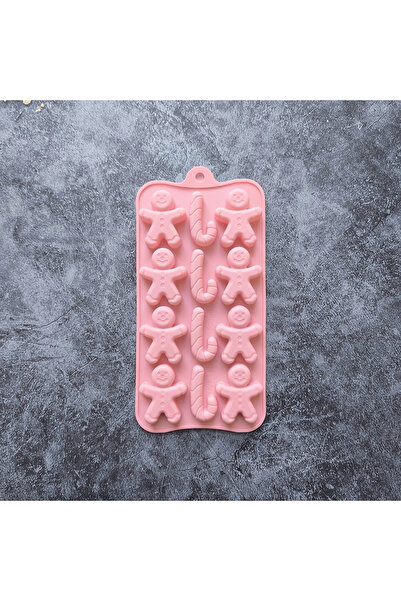 Choice Style-A 1pc 1Pc Xmas Gingerbread Man Cane Shaped Silicone Mold Used For DIY Candy Chocolate Cake Dec
