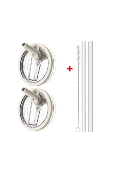 Choice قطعتان من غطاء مانع للتسرب من القش القابل للطي باللون البيج سعة 40 أون...