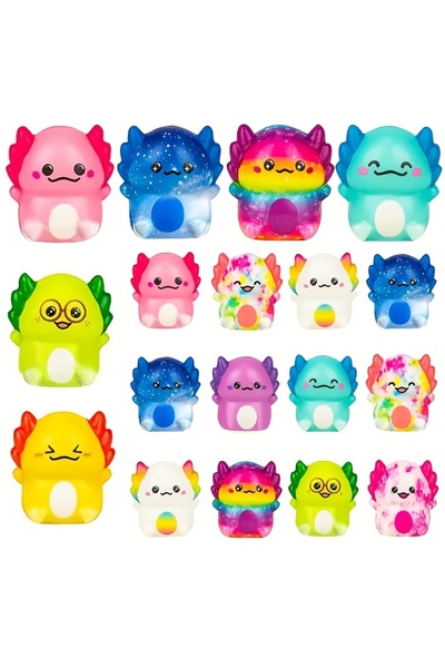 Miniso 24 قطعة من 12/24 قطعة من ألعاب الضغط الصغيرة اللطيفة لتخفيف التوتر للأ...