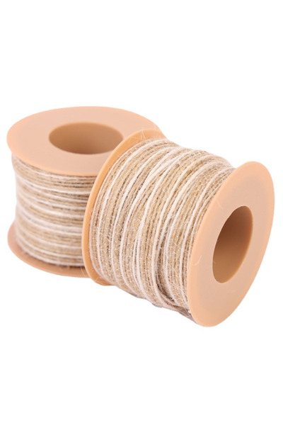 Choice شريط خيش من الجوت العتيق بطول 10 أمتار، لون أساسي، 10 أمتار/لفة، مع دانتيل، لتزيين حفلات الزفاف الريفية