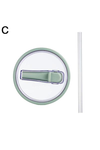 Choice غطاء بديل لكوب ستانلي القابل لإعادة الاستخدام من القش سعة 40 أونصة بتص...