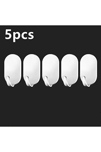 Choice 5 قطع - أبيض 5/10 قطع خطافات حائط ذاتية اللصق لمفاتيح الأبواب وشماعات ...