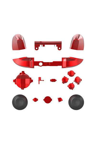 Choice Electric Red DATA FROG Solid Plating Bumper Triggers ABXY Butt for Xbo...