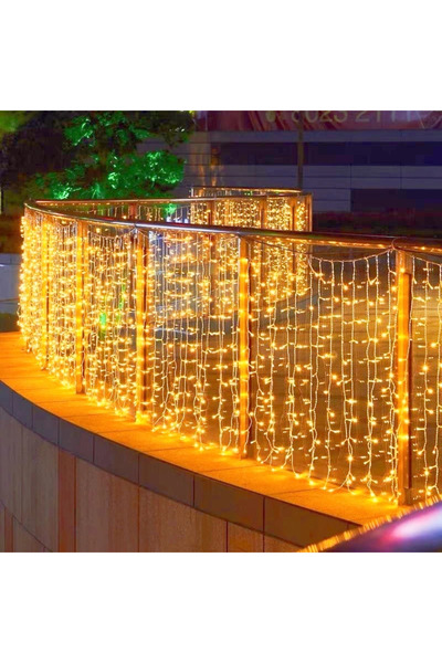 Choice سلسلة أضواء جليدية LED بيضاء دافئة 2025 بمقبس أمريكي 110 فولت، إضاءة متدلية على شكل إكليل، مسار زفاف، مقبس أوروبي