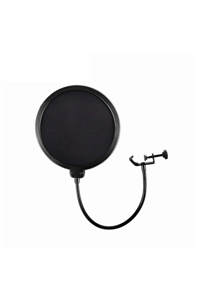 Vikefon black Microphone Accessories Metal PoP Filter Universal Microphone Windshield for Studio Rec