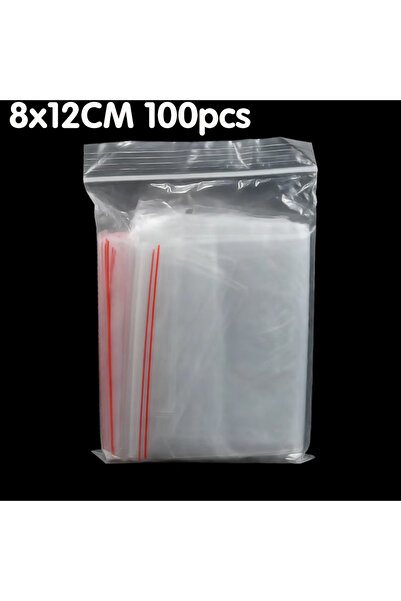 Choice 8x12CM 100pcs 100/200pcs Small Zip Lock Plastic Bag Reclosable Transparent Bag Shoe Bag Vacuum Bag P
