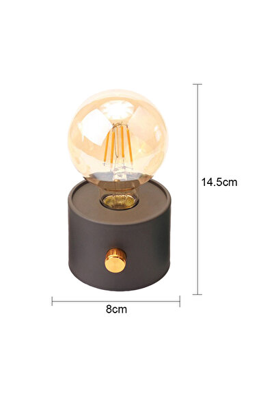 Choice Black Battery LED Night Light Battery Powered Bulb Lamp Desktop Office...