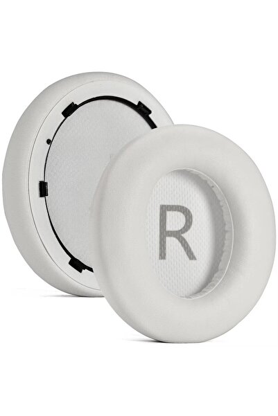 Choice وسائد أذن بروتينية بيضاء لسماعات Anker Soundcore Space Q45، وسائد أذن ...