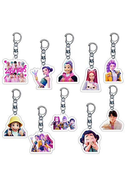 Choice 20pcs Keychain mix 10/30Pcs Demon Hunters Keychains Party Favors Girls...