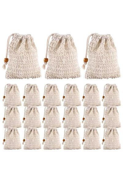 choice2 50 قطعة 5-50 قطعة حقيبة صابون من السيزال للاستحمام حقيبة صابون طبيعية...