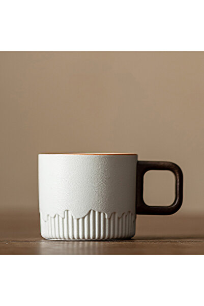 Choice كوب شاي سيراميك متدرج اللون أبيض 51-100 مل 60 مل بمقبض، كوب قهوة مقاوم...