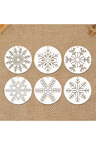 Choice 6 قطع من قالب تطريز ندفة الثلج ساشيكو من YOMDID، مصنوع من مادة PET قاب...