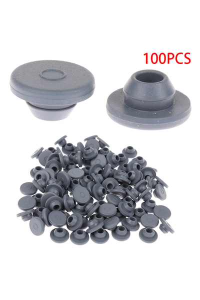 Choice 100 قطعة 100 قطعة سدادات ذاتية الغلق منافذ الحقن التطعيم الطبية للمنظم 13 مم زجاج ..