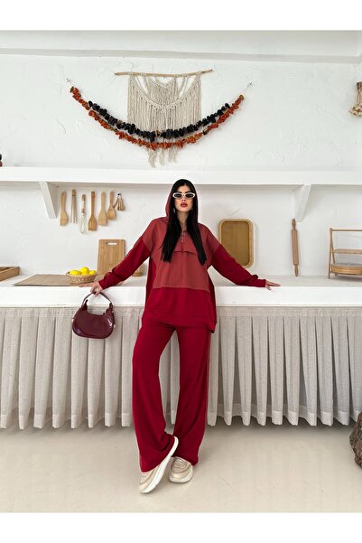 Moda İkra Women's Zip-Front Hoodie Top and Bottom Set