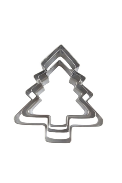 Choice شجرة عيد الميلاد 3/5 قطع قالب بسكويت ندفة الثلج لعيد الميلاد من الفولاذ المقاوم للصدأ أداة خبز المطبخ خبز الزنجبيل