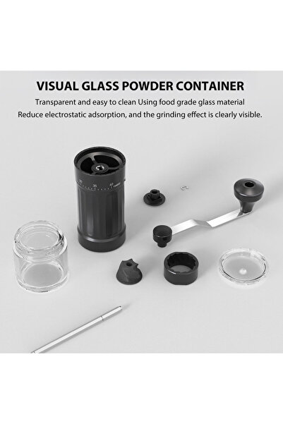 Choice Coffee Grinders for Home Use Manual Coffee Grinder 40 Grind Size Settings Ceramic 2.0 Burr Portab...