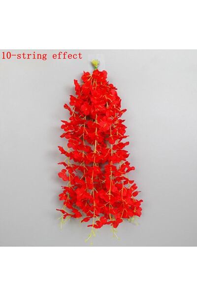 Choice 20 قطعة من زهور الوستارية الاصطناعية، 5/10/20 قطعة، 60 سم، زهور صناعية معلقة لتزيين المنزل