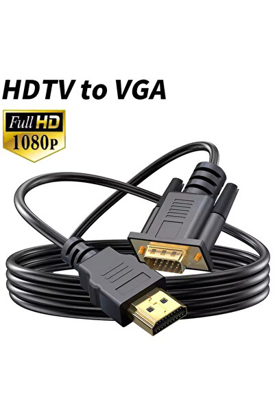 Choice 1m HD To VGA Hannord HD 1080P HDMI-Compatible to VGA Cable Converter Adapter For Computer Laptop Pro