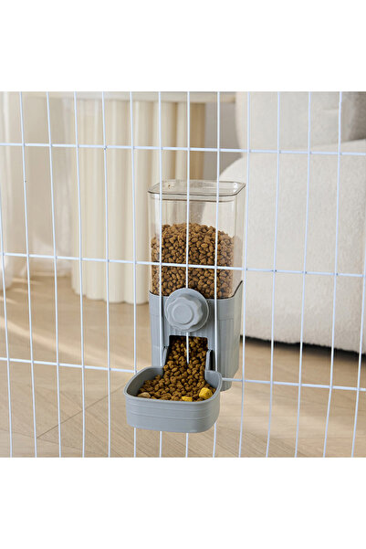 Choice وعاء تغذية الحيوانات الأليفة الأوتوماتيكي Grey-Feeder، وعاء معلق للقطط...