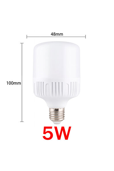 Choice مصباح ليد 5 وات 100 وات E27 220 فولت بدون وميض سطوع عالي ضوء أبيض حماي...