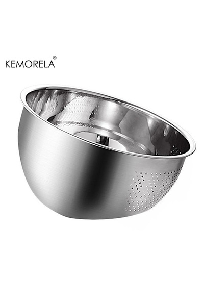Choice وعاء غسيل الأرز 23 سم، سلة تصريف من الفولاذ المقاوم للصدأ، حوض غسيل ال...