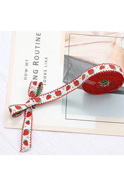 Choice 1M Strawberry 1pc 1m Jacquard Embroidery Webber Ribbon, DIY Handmade B...