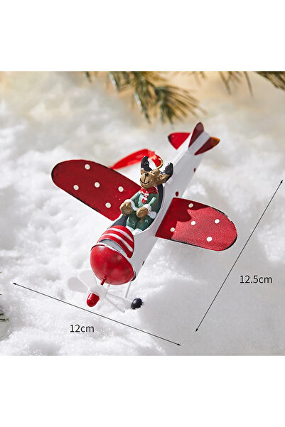 Choice قلادة عيد الميلاد المصنوعة من الحديد على شكل أيل عتيق على شكل طائرة سا...