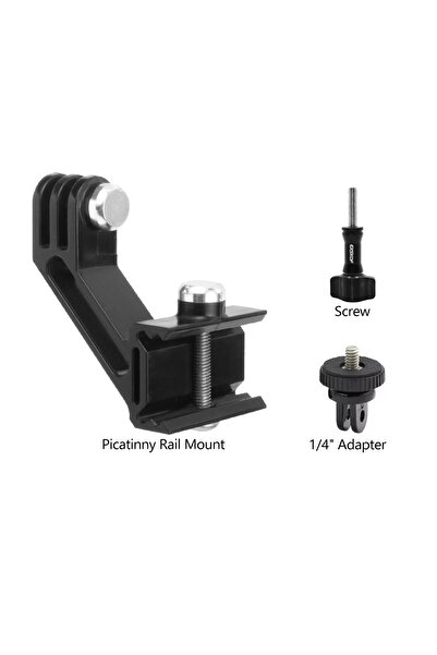 Choice حامل محول تثبيت على سكة صغيرة مع محول لولبي لكاميرات GoPro Hero 13 و12...