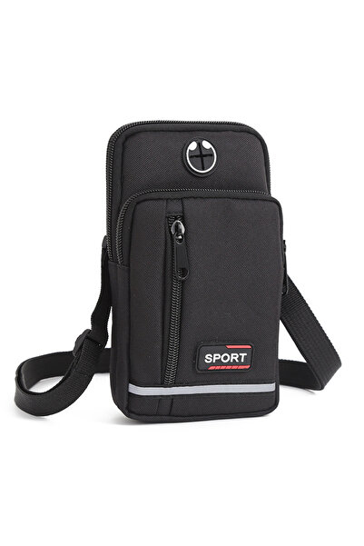 Choice Black Universal Men's Sports Leisure Mobile Phone Waist Bag Vertical D...
