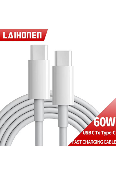 Choice 2m 1PC Wite PD 60W USB C to USB Type C Cable Fast Charge Data Cable For Iphone 15 15Pro ...