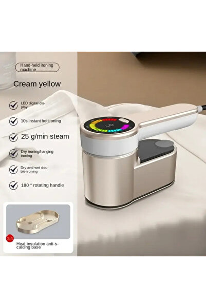 Choice EU Gold New Intelligent Steam Ironing Machine Portable Travel Steamers for Clothes LCD Diplay Screen