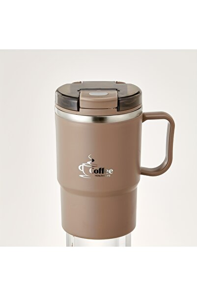 Choice كوب قهوة بني معزول من الفولاذ المقاوم للصدأ 304 سعة 500 مل 450/500 مل ...