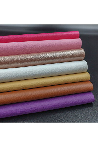 Choice سلسلة وردية من 7 قطع للبيع بالجملة من جلد الليتشي الصناعي من الجلد الص...