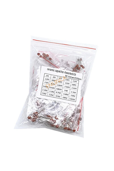 Choice مجموعة مكونة من 30 قيمة، 300 قطعة/مجموعة، 50 فولت، 2PF-0.1UF، 30 قيمة ...