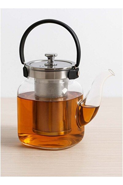 ALQANNAS 1.5L Glass Teapot - Heat-Resistant with Stainless Steel Infuser